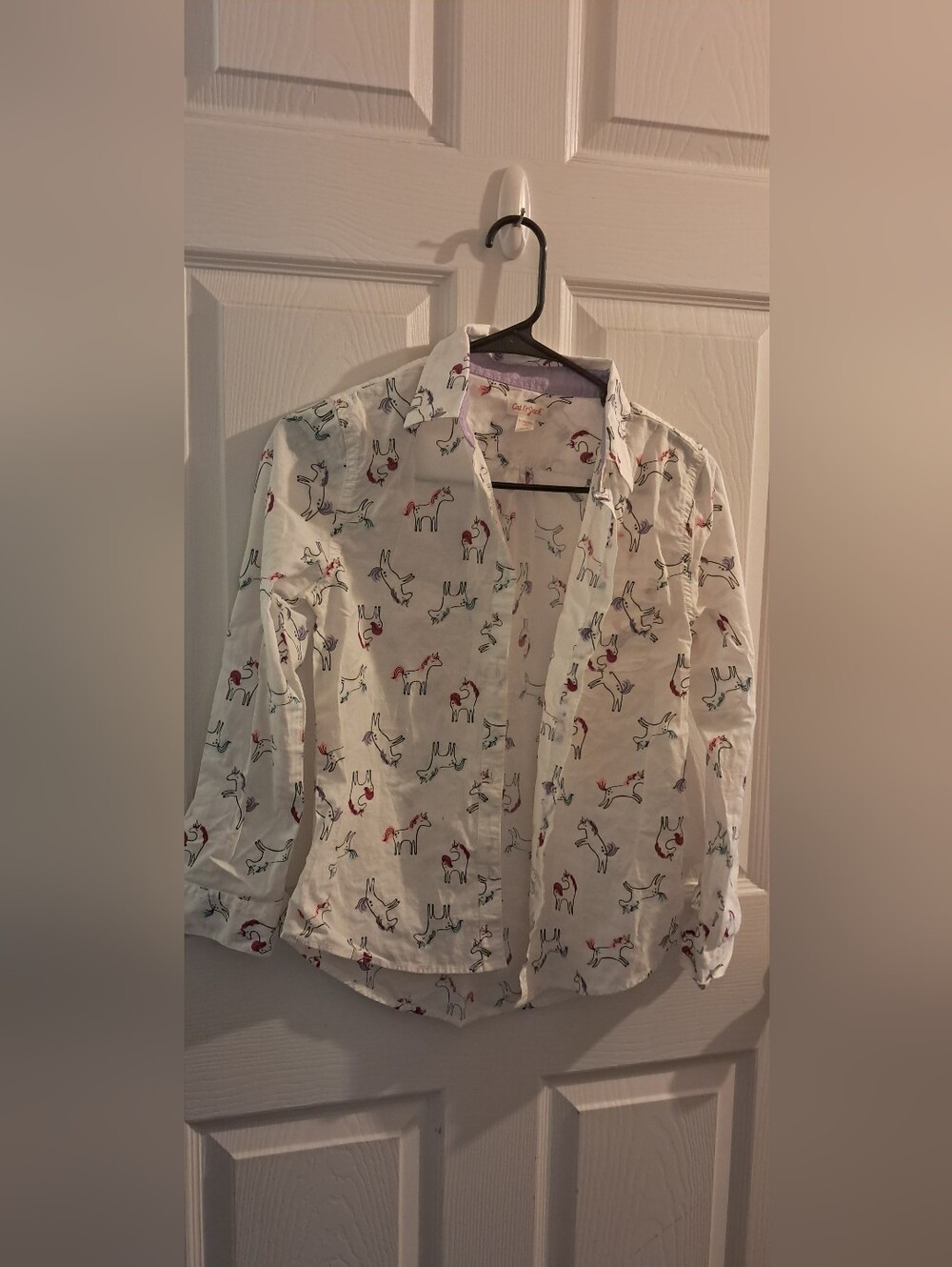 Cat & Jack Long Sleeve Unicorn Shirt Sz L (10-12)